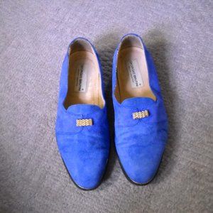 Men's Giorgio Brutini Blue suede Loafers Size 9 1/2